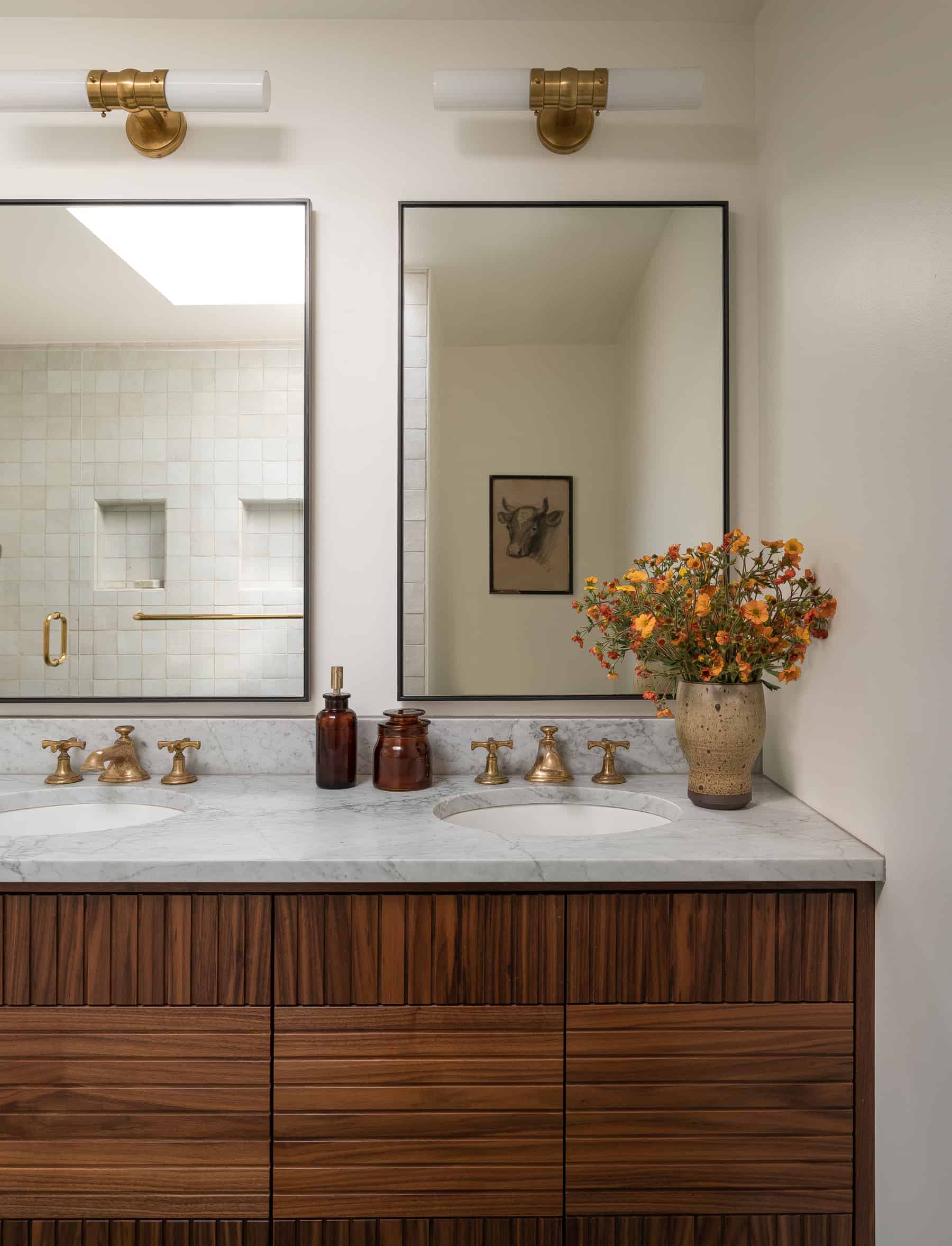 Heidi Caillier Design Seattle Interior, Custom Bathroom Vanity Seattle